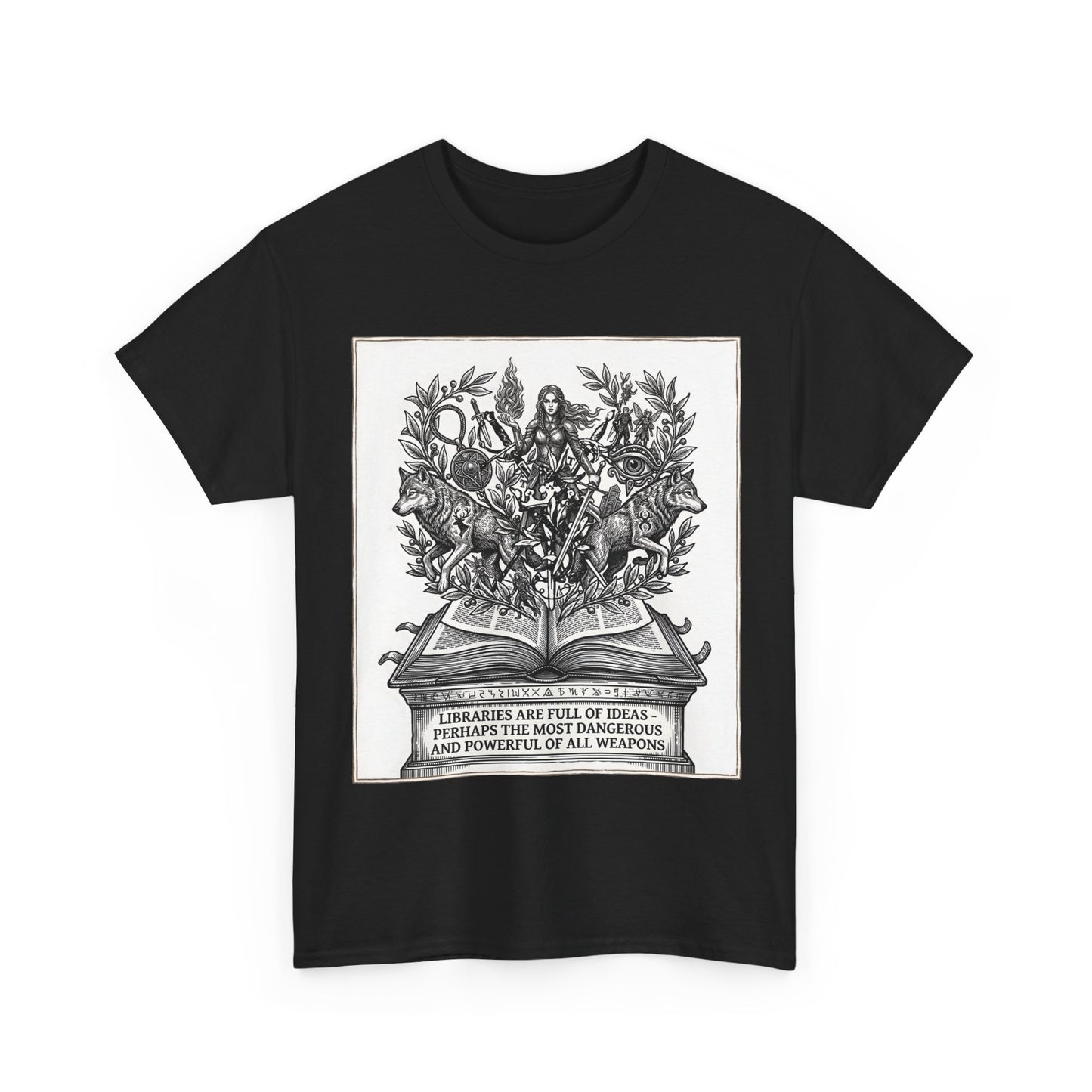 Romantasy Book Lover T-Shirt | Dark Fantasy Wolf Graphic Tee