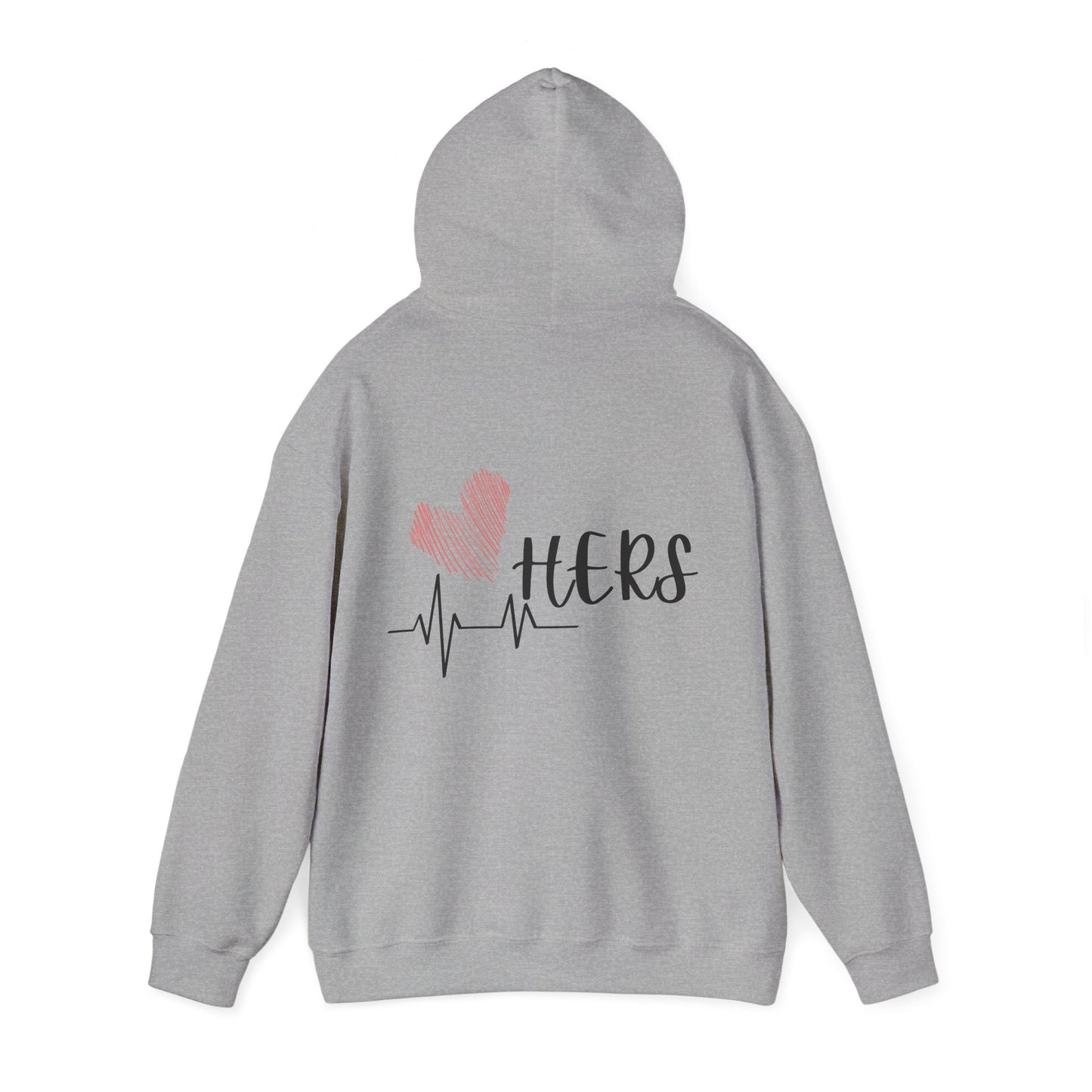 Hers Hoodie – Matching Valentine's Pullover | Unisex Fleece Hoodie