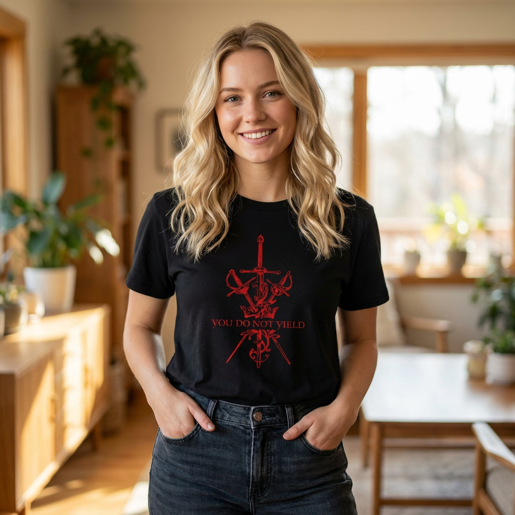 You Do Not Yield T-Shirt - Throne of Glass Aelin Galathynius Shirt
