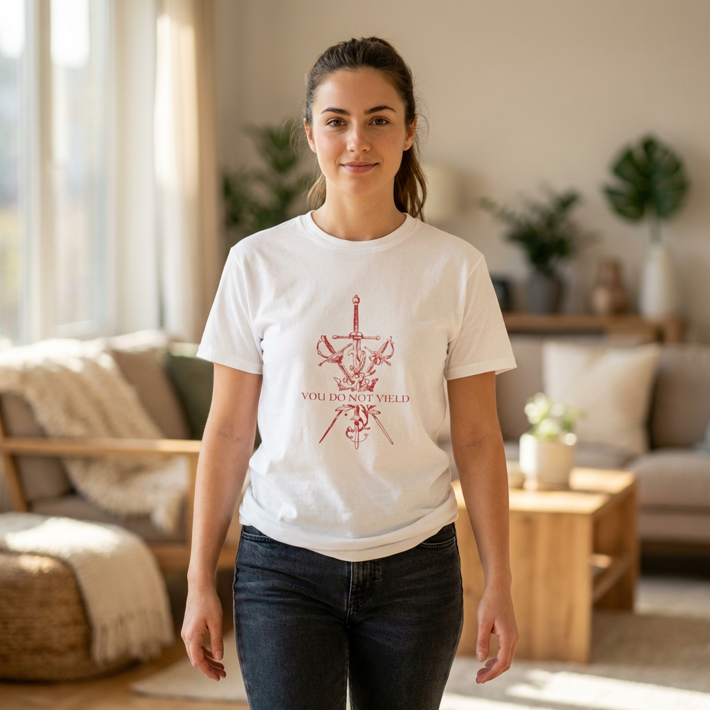 You Do Not Yield T-Shirt - Throne of Glass Aelin Galathynius Shirt