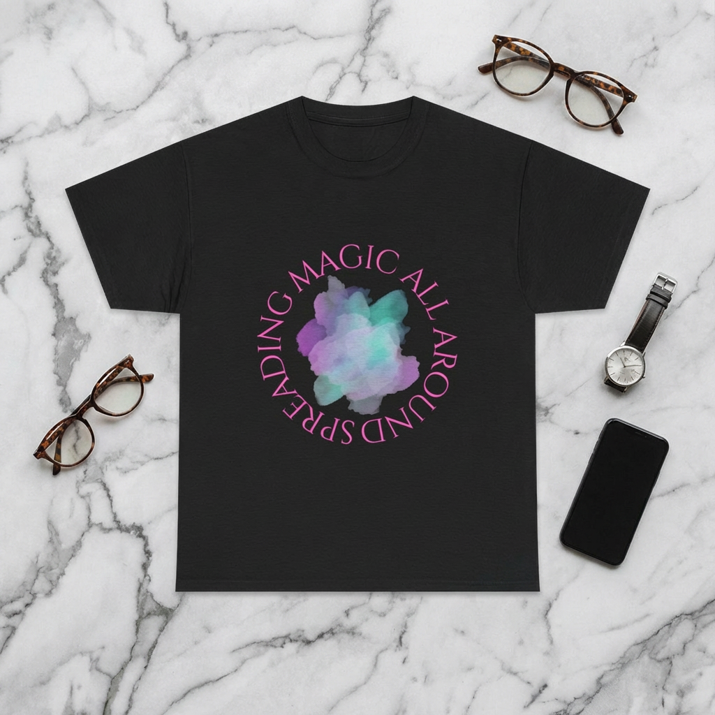 Pastel Watercolor Magic T-Shirt - "Spreading Magic All Around" Unisex Graphic Tee