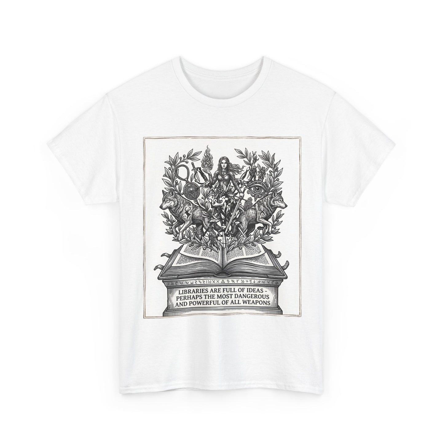 Romantasy Book Lover T-Shirt | Dark Fantasy Wolf Graphic Tee